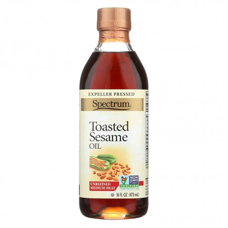 Spectrum Naturals Toasted Unrefined Sesame Oil (12x16 Oz)