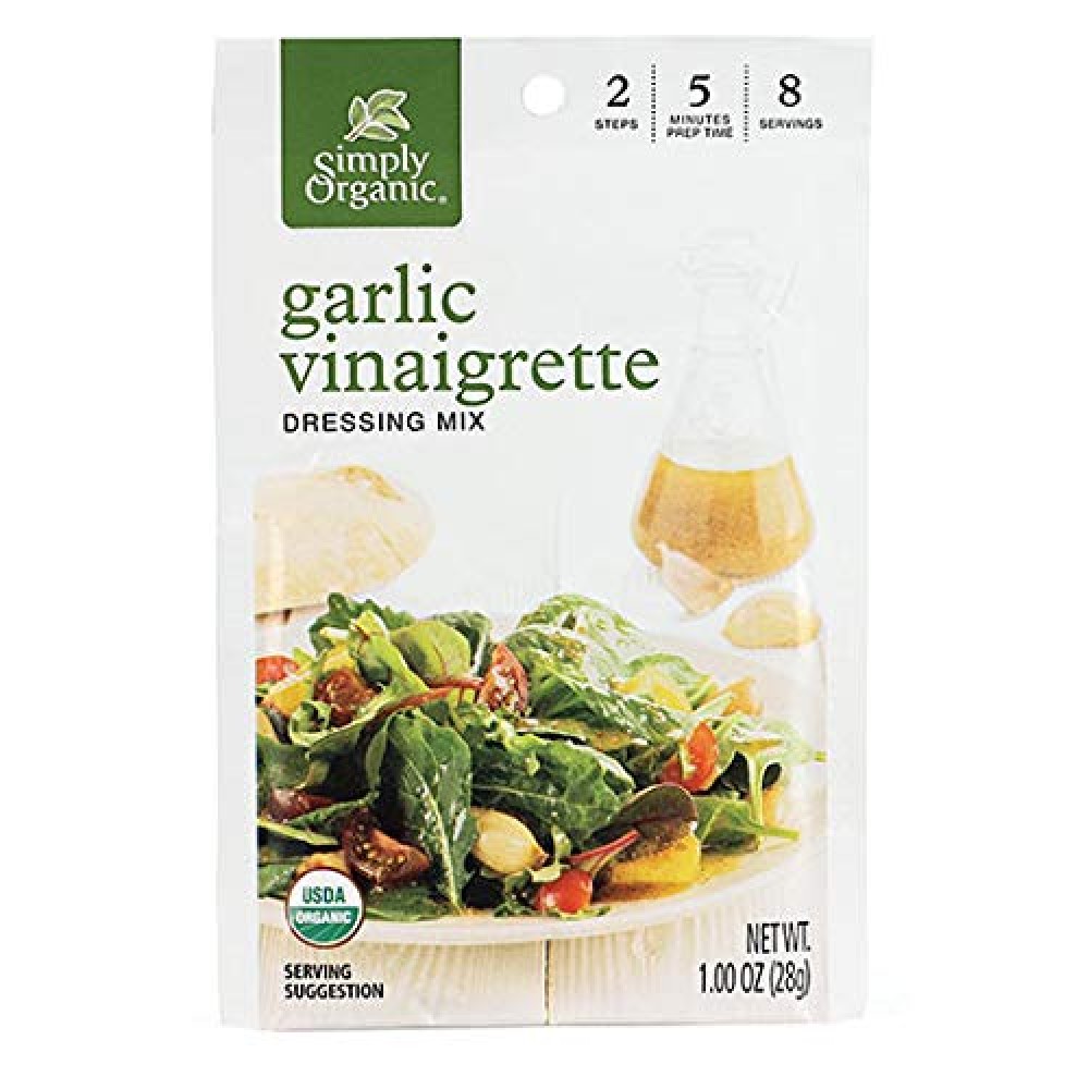 Simply Organic Org Garlic Vinaigrette Salad Dressing Mix (12x1 Oz)