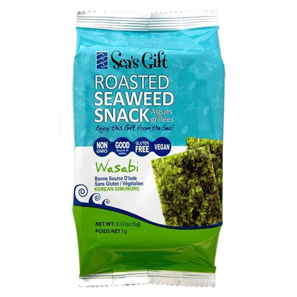 Sea's Gift Seaweed, Roasted Wasabi (24x.17 Oz)