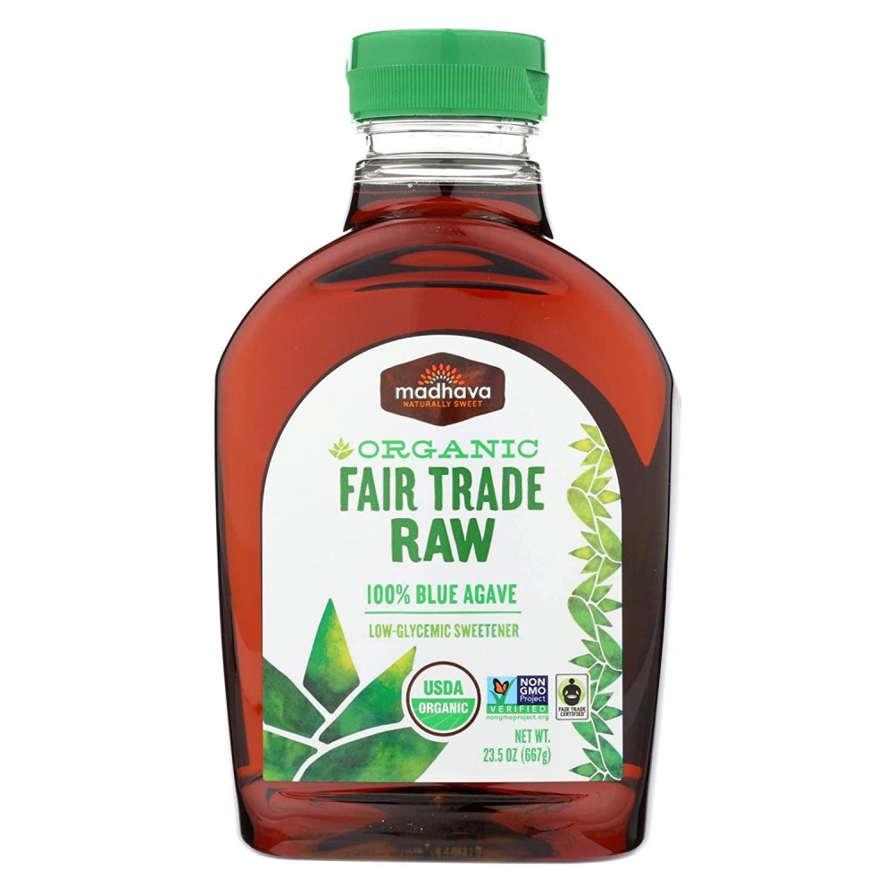 Madhava Pure Agave Nectar, Raw (6x23.5 Oz)