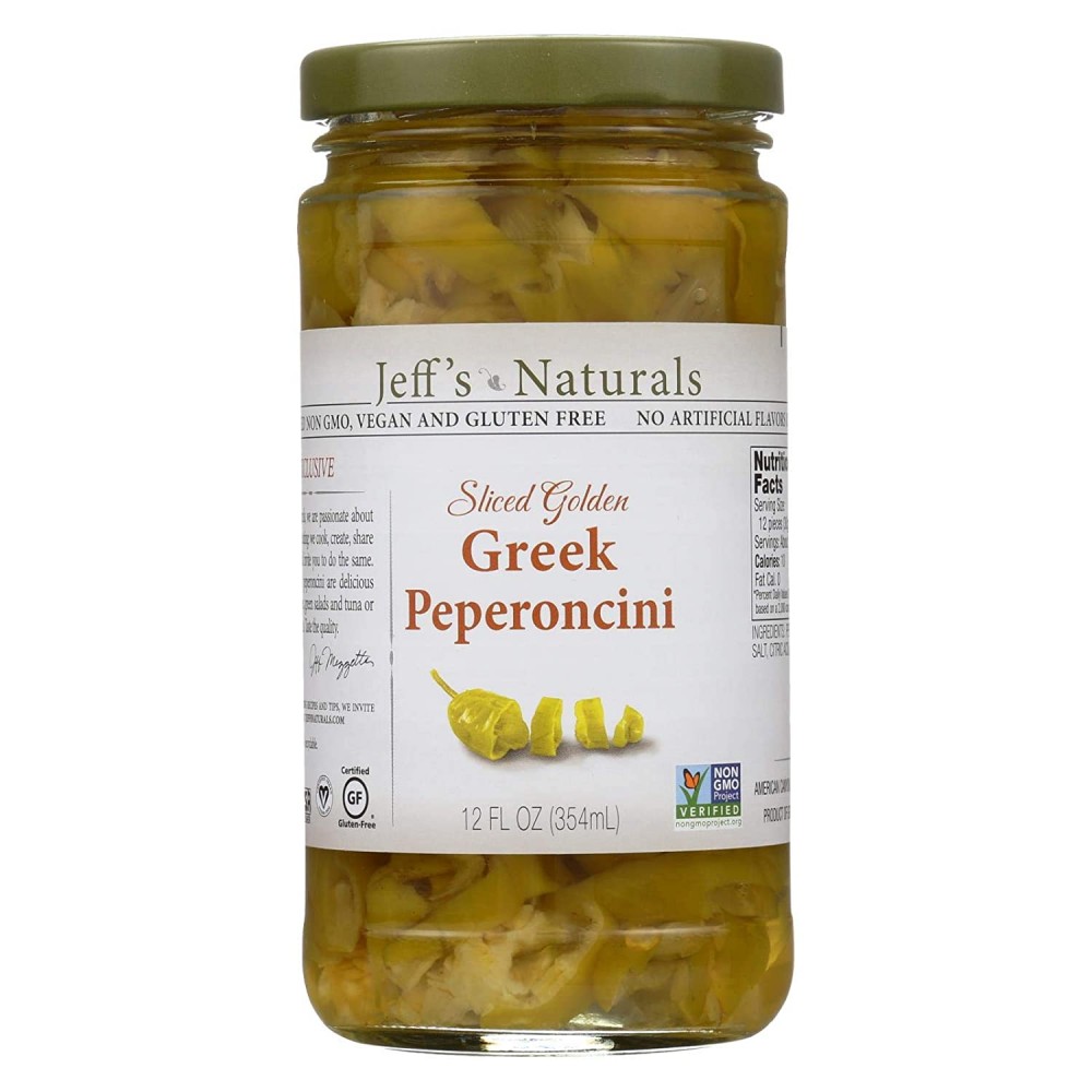 Jeff's Naturals PeprnciniSliced Grk (6x12OZ )