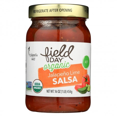 Field Day Organic Hot Salsa (12x16Oz)