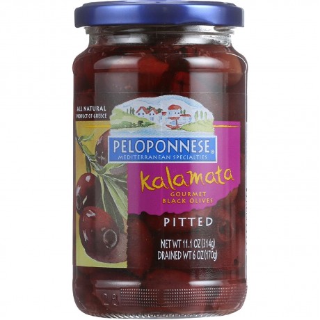 Peloponnese Pitted Kalamata Olives (6x6Oz)