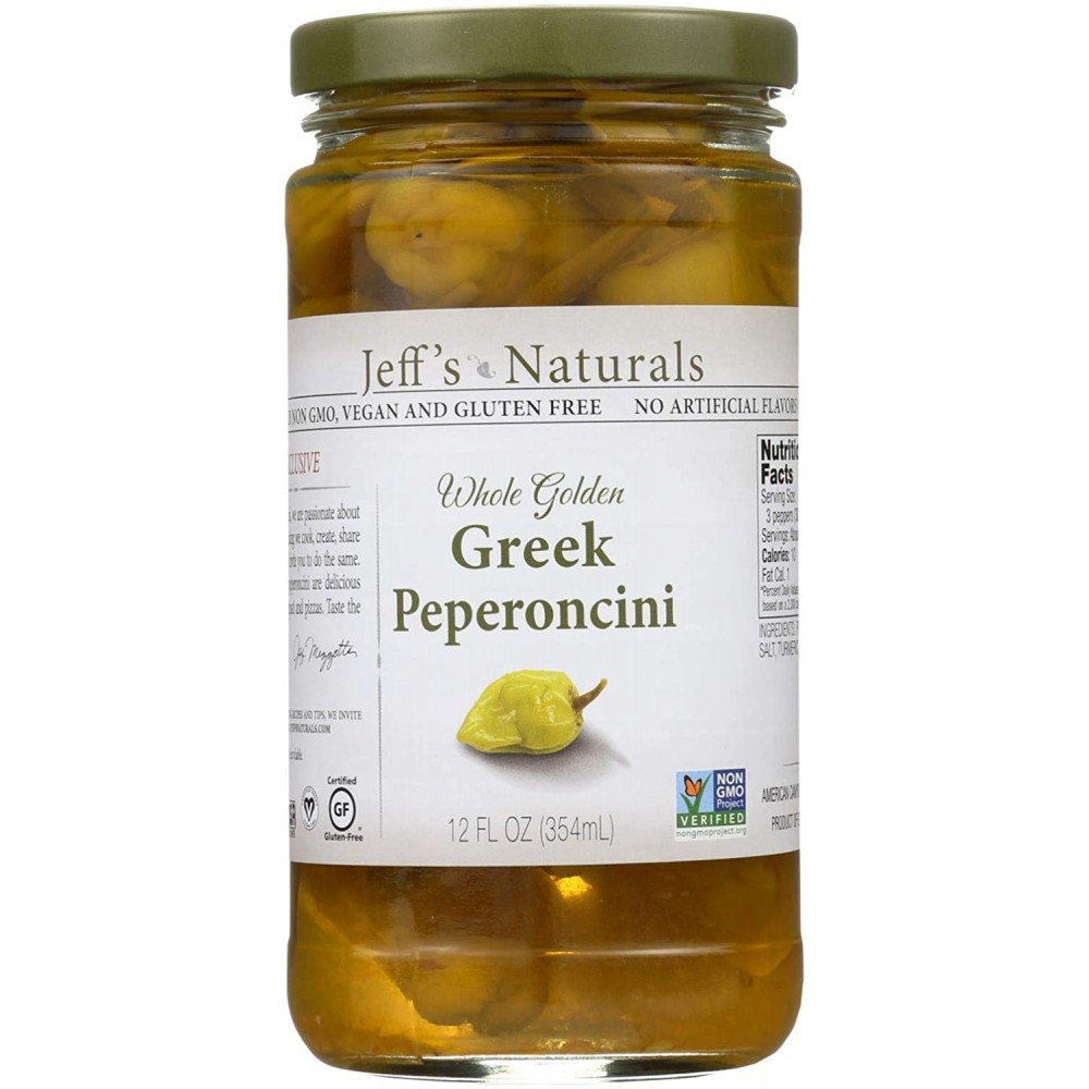 Jeff's Naturals Peperoncini Greek (6x12OZ )