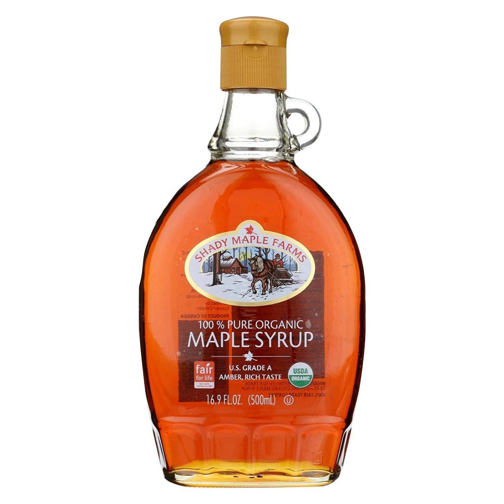 Shady Maple Farms Grade a Dark Maple Syrup Glass (12x16.9 Oz)