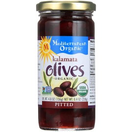 Mediterranean Organics Kalamata Pitted Olives (12x8.1 Oz)