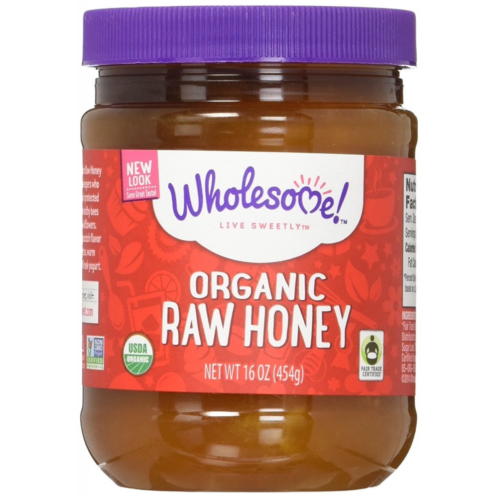 Wholesome Sweeteners Raw Honey Fair Trade (6x16 Oz)