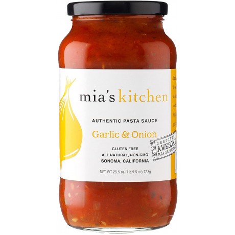 Mia's Kitchen Gar Onion Pasta Sauce (6x25.5OZ )