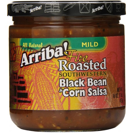 Arriba! Fire Roasted Southwestern Black Bean & Corn Salsa (6x16Oz)