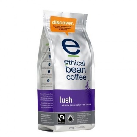 Ethical Bean Lush Medium Dark Roast Coffee (6x12 Oz)