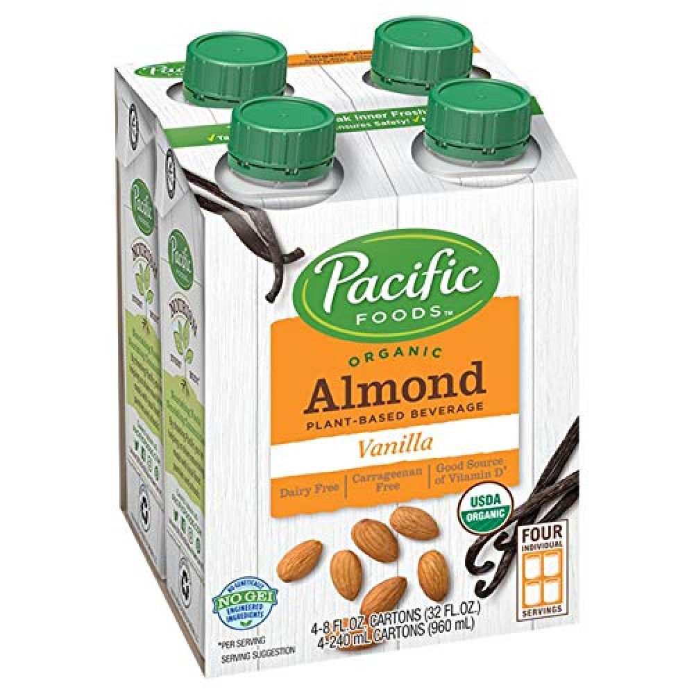 Pacific Natural Naturally Almond Vanilla Low Fat Beverage (12x32 Oz)