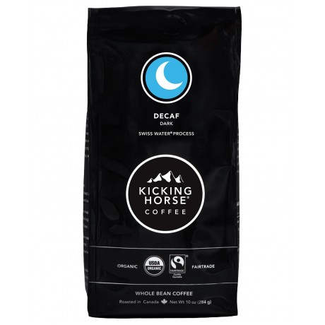 Kicking Horse Coffee Dark Decaf Swiss Water Process Whole Bean (6x10 OZ)