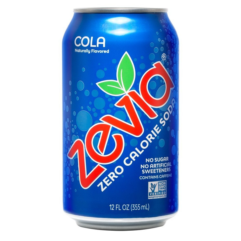 Zevia Natural Cola Diet Soda (4x6x12 Oz)