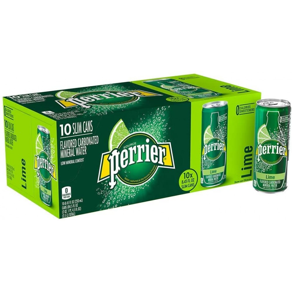 Perrier Sparkling Min Water Lime (3x10Pack )