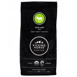 Kicking Horse Coffee Kick Ass Dark Roast Whole Bean (6x10 OZ)