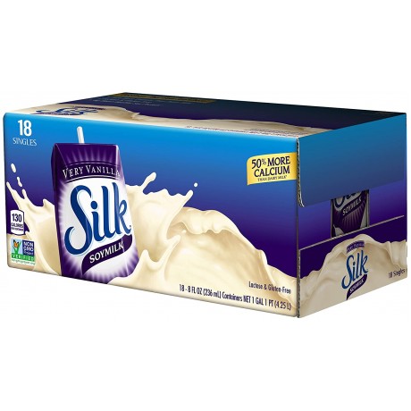 Silk Soy Very Vanilla Aseptic (3X6 Pack)