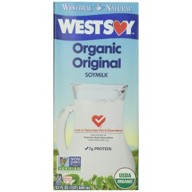 Westsoy Original Organic Soymilk (12x32 Oz)