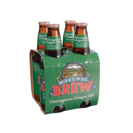 Natural Brew Ginger Ale Natural Brew Soda (6x4x12 Oz)