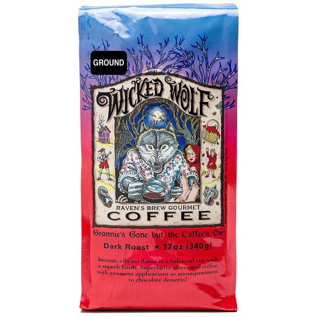 Raven's Brew Coffee Wckd WoLeaf Blend Bn (6x12OZ )