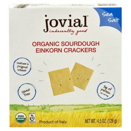 Jovial Organic Sourdough Einkorn Crackers Sea Salt (10x4.5 OZ)