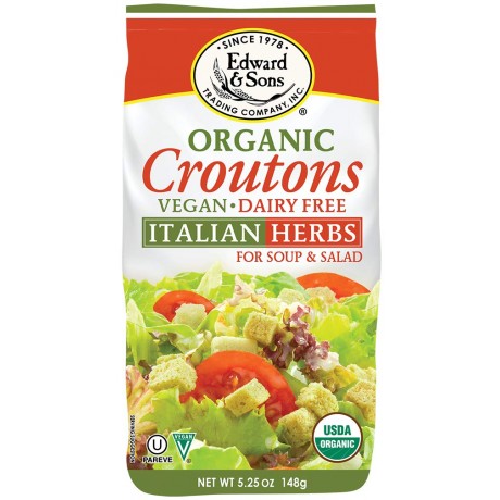 Edward & Sons Italian Herb Croutons (6x5.25 Oz)