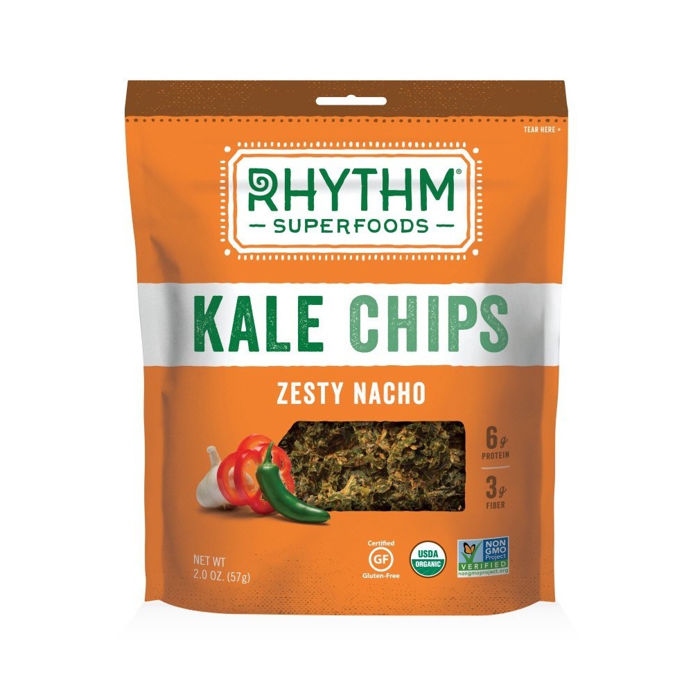 Rhythm Superfoods Zesty Nacho Kale Chips (12x2Oz)