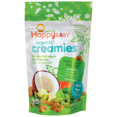 Happy Creamies Organic VeggieFruit Snacks With Coconut Milk (8x1Oz)