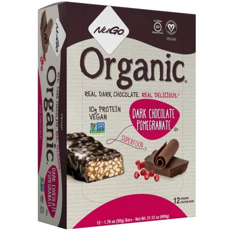 Nugo Nugo Dark Chocolate Pomegranate (12X1.7 OZ)