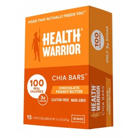 Health Warrior Chocolate PButter Chia Bar (15x0.88OZ )