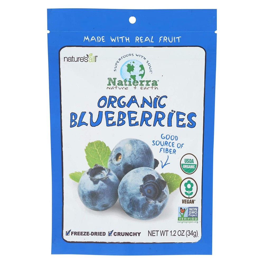 Nature's All Foods Frz Drd Bluebrry (12x1.2OZ )