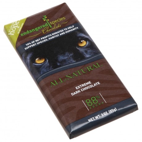 Endangered Species Ext Dark Chocolate Bar Black Panther (12x3 Oz)