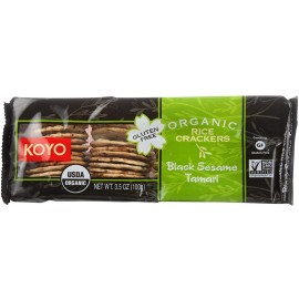 Koyo Organic Rice Crackers Black Sesame Tamari (12x3.5 OZ)