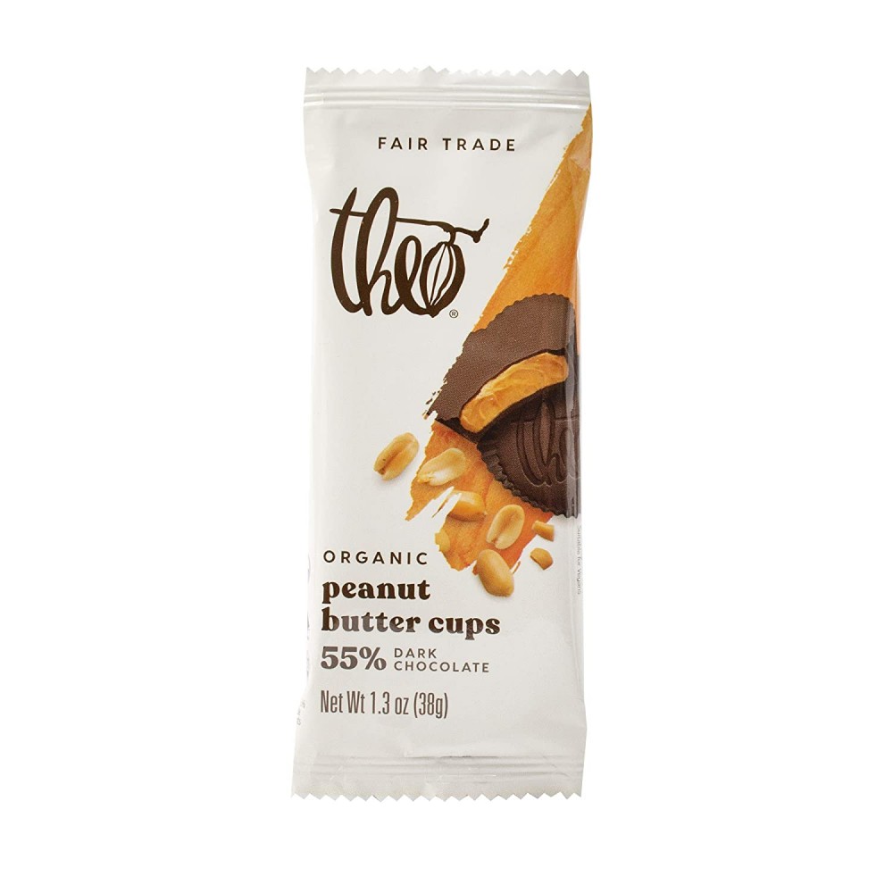 Theo Chocolate Dark Chocolate, Peanut Butter Cups (12x1.3 OZ)