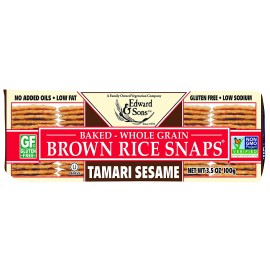 Edward & Sons Tamari Sesame Fat Free Snaps (12x3.5 Oz)