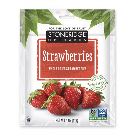 Stoneridge Orchards Whole Dried Strawberries (6x4Oz)