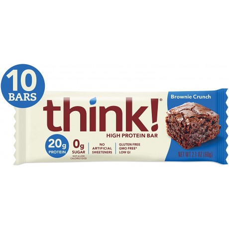 Think Baby Brownie Crunch Thin Bar (10x2.1 Oz)