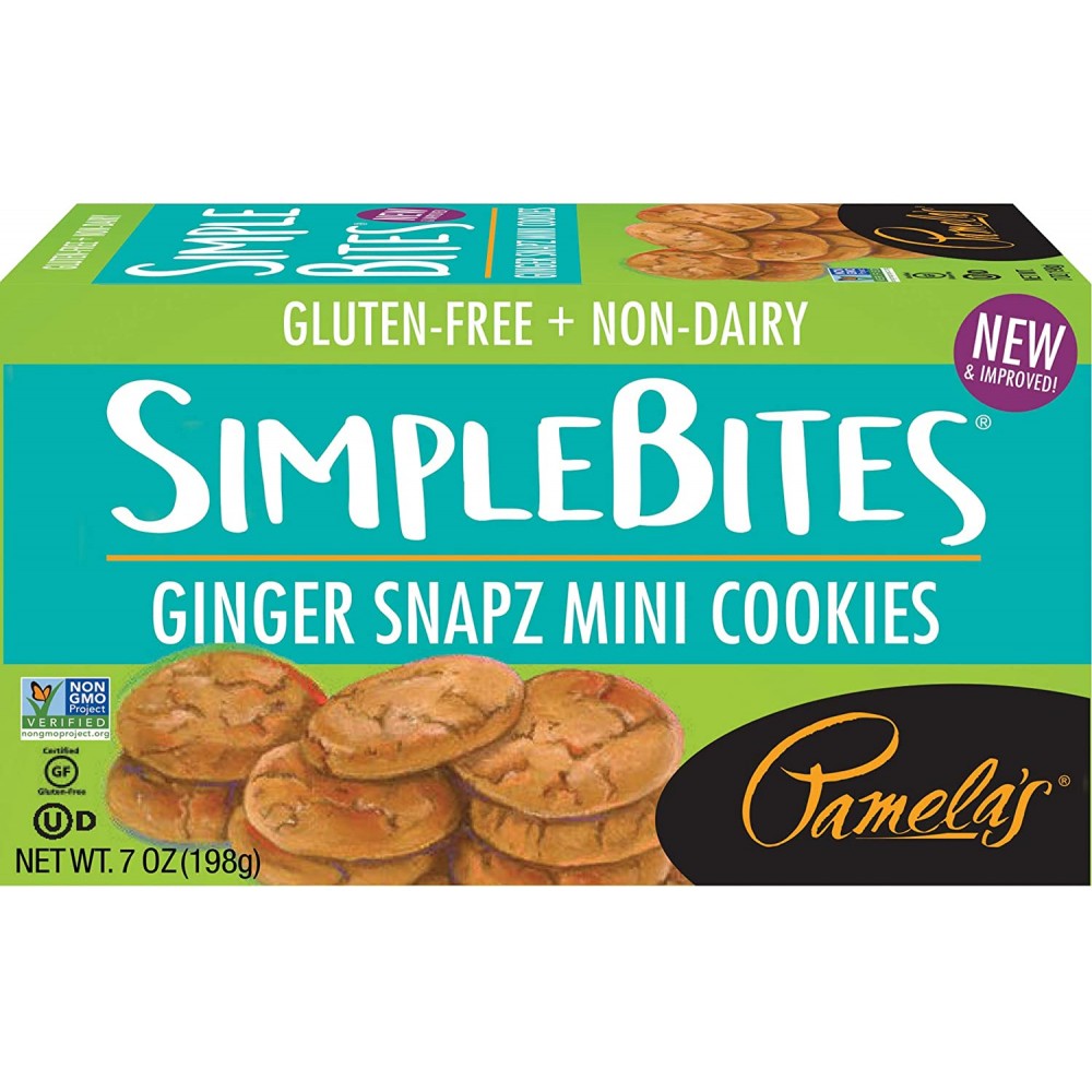 Pamela's Ginger Simple Bites Gluten Free (6x7 Oz)