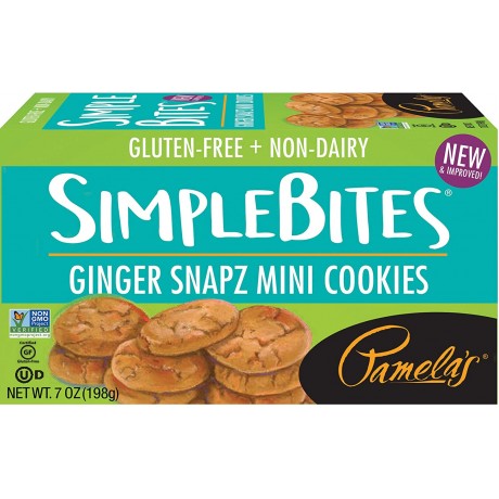 Pamela's Ginger Simple Bites Gluten Free (6x7 Oz)