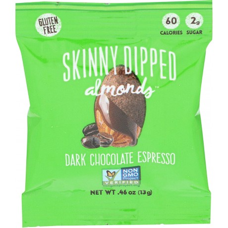 Wild Things Mini Skinny Dipped Almonds in Dark Chocolate Espresso (48x0.46 OZ)