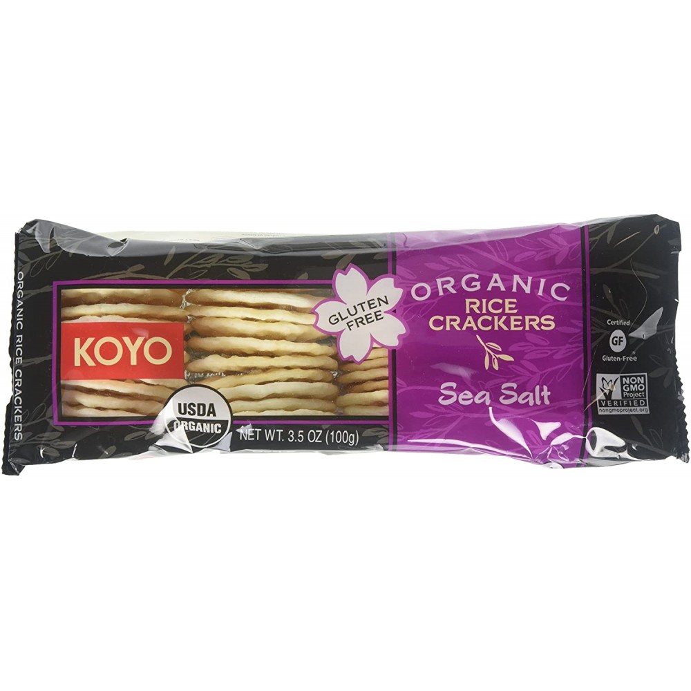 Koyo Organic Rice Crackers Sea Salt (12x3.5 OZ)