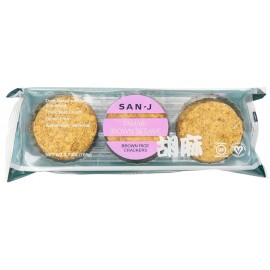 San-J Sesame Brown Rice Crackers (12x3.7 Oz)