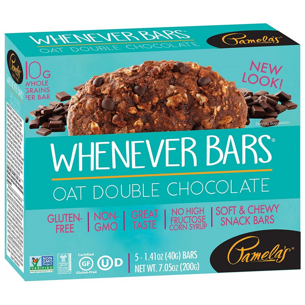 Pamela'S Products Oat Double Chocolate Whenever Bar (6X5 Ct)