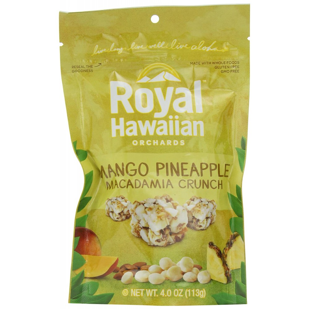 Royal Hawaiian Orchards Fruit Nut Mango PineApple (6x4OZ )