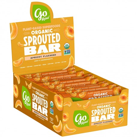 Go Raw Chewy Apricot Sprouted Bar (30x1.8 OZ)