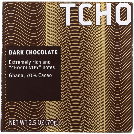 Tcho Dark Chocolate BAR 70% (12x2.5 OZ)