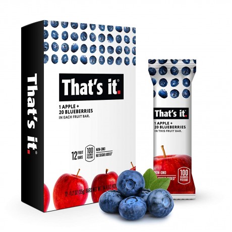 That's It Fruit Bar Apple & Blueberry (12x1.2 OZ)