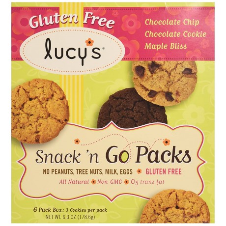 Lucy's Snack N Go, Cookie Combo Gluten Free Cookie (8x6.3 Oz)