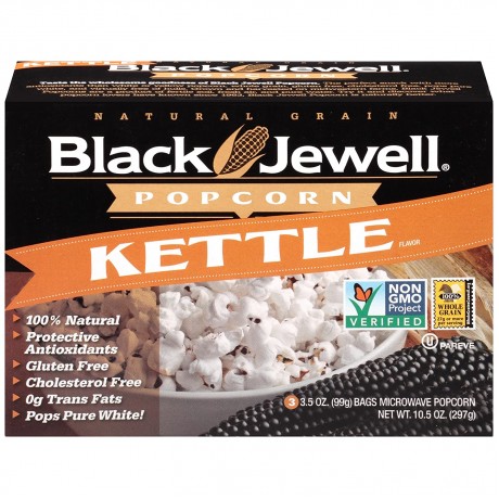 Black Jewell Premium Microwave Kettle Popcorn (6x3 PACK)