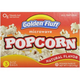 Golden Fluff Popcorn Microwave (12x9OZ )