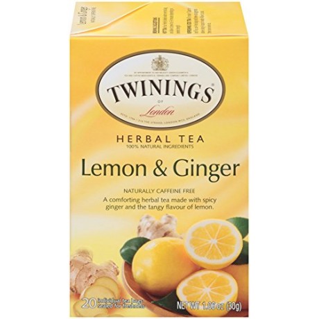 Twinings Lemon & Ginger Tea (6x20 Bag)